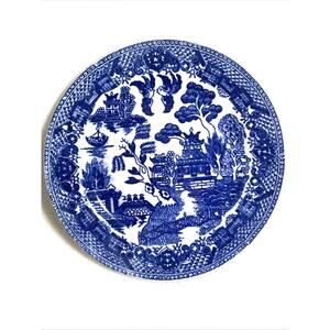 Bread Plate 6” Blue Willow Porcelain Made In Japan EUC